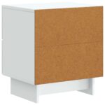vidaXL Nočný stolík Biela 43 x 34,5 x 47,5 cm Kompozitné drevo – Obrázok 6