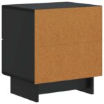 vidaXL Nočný stolík Čierna 43 x 34,5 x 47,5 cm Kompozitné drevo – Obrázok 6