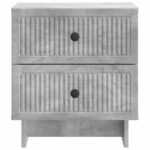 vidaXL Nočný stolík Betónovo sivá 43 x 34,5 x 47,5 cm Kompozitné drevo – Obrázok 4