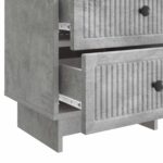 vidaXL Nočný stolík Betónovo sivá 43 x 34,5 x 47,5 cm Kompozitné drevo – Obrázok 8