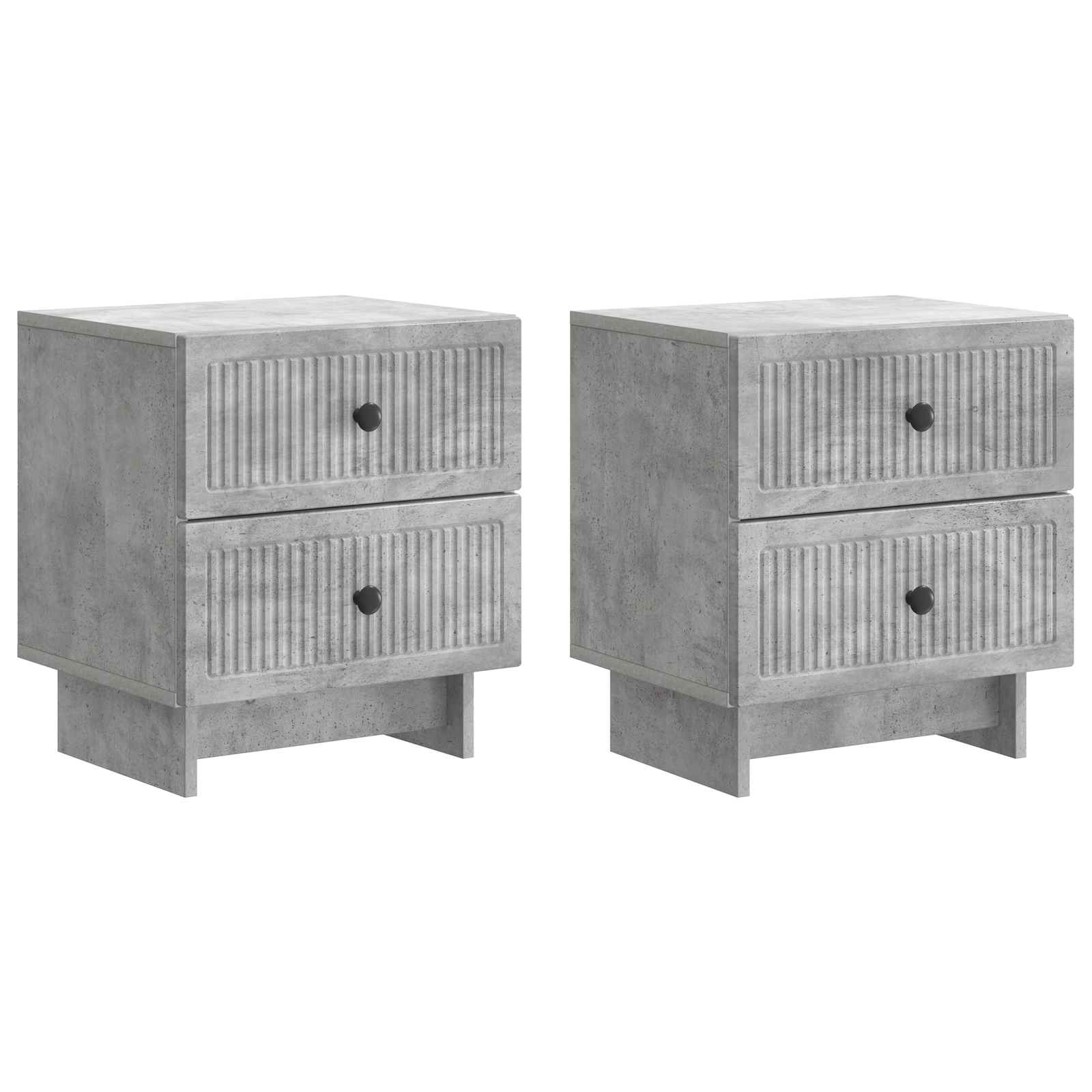 893842_1.jpg vidaXL Nočný stolík 2 pcs Betónovo sivá 43 x 34,5 x 47,5 cm – Obrázok 1
