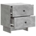 vidaXL Nočný stolík 2 pcs Betónovo sivá 43 x 34,5 x 47,5 cm – Obrázok 4