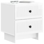 vidaXL Nočný stolík Biela s vysokým leskom 43 x 34,5 x 47,5 cm – Obrázok 2