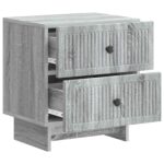 vidaXL Nočný stolík Sivá sonoma 43 x 34,5 x 47,5 cm Kompozitné drevo – Obrázok 3