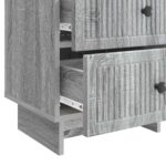 vidaXL Nočný stolík so zásuvkou 2 pcs Sivá sonoma 43 x 34,5 x 47,5 cm – Obrázok 9