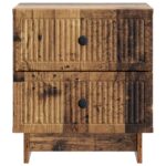 vidaXL Nočný stolík so zásuvkou 2 pcs Staré drevo 43 x 34,5 x 47,5 cm – Obrázok 5
