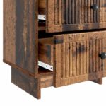 vidaXL Nočný stolík so zásuvkou 2 pcs Staré drevo 43 x 34,5 x 47,5 cm – Obrázok 9