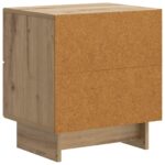 vidaXL Nočný stolík so zásuvkou 2 pcs Dub artisan 43 x 34,5 x 47,5 cm – Obrázok 7