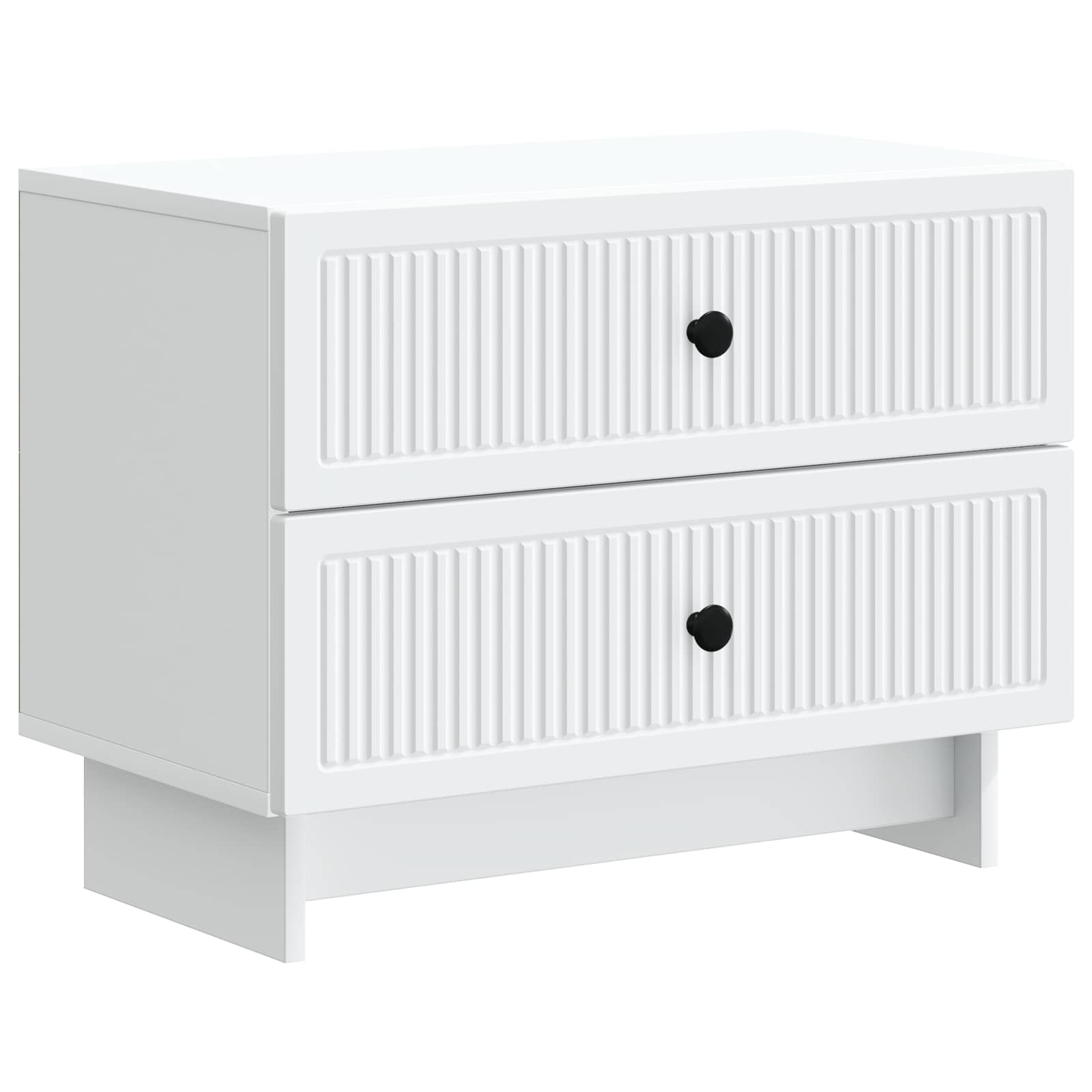 893855_1.jpg vidaXL Nočný stolík Biela 62 x 34,5 x 47,5 cm Kompozitné drevo – Obrázok 1