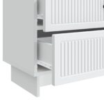 vidaXL Nočný stolík Biela 62 x 34,5 x 47,5 cm Kompozitné drevo – Obrázok 8