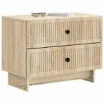 vidaXL Nočný stolík Dub sonoma 62 x 34,5 x 47,5 cm Kompozitné drevo – Obrázok 2