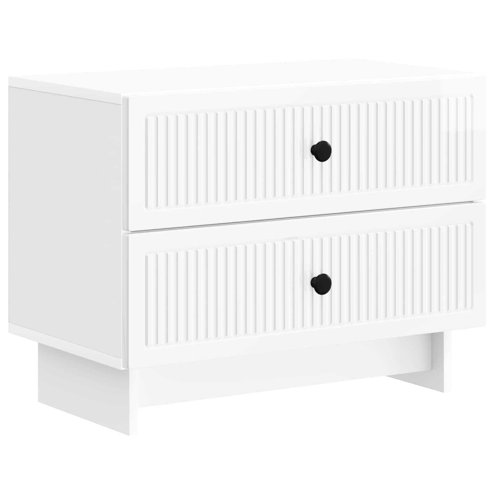 893859_1.jpg vidaXL Nočný stolík Biela s vysokým leskom 62 x 34,5 x 47,5 cm – Obrázok 1