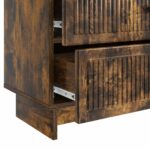 vidaXL Nočný stolík Dymový dub 62 x 34,5 x 47,5 cm Kompozitné drevo – Obrázok 8