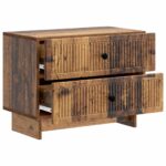 vidaXL Nočný stolík Staré drevo 62 x 34,5 x 47,5 cm Kompozitné drevo – Obrázok 3