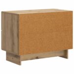 vidaXL Nočný stolík Dub artisan 62 x 34,5 x 47,5 cm Kompozitné drevo – Obrázok 6