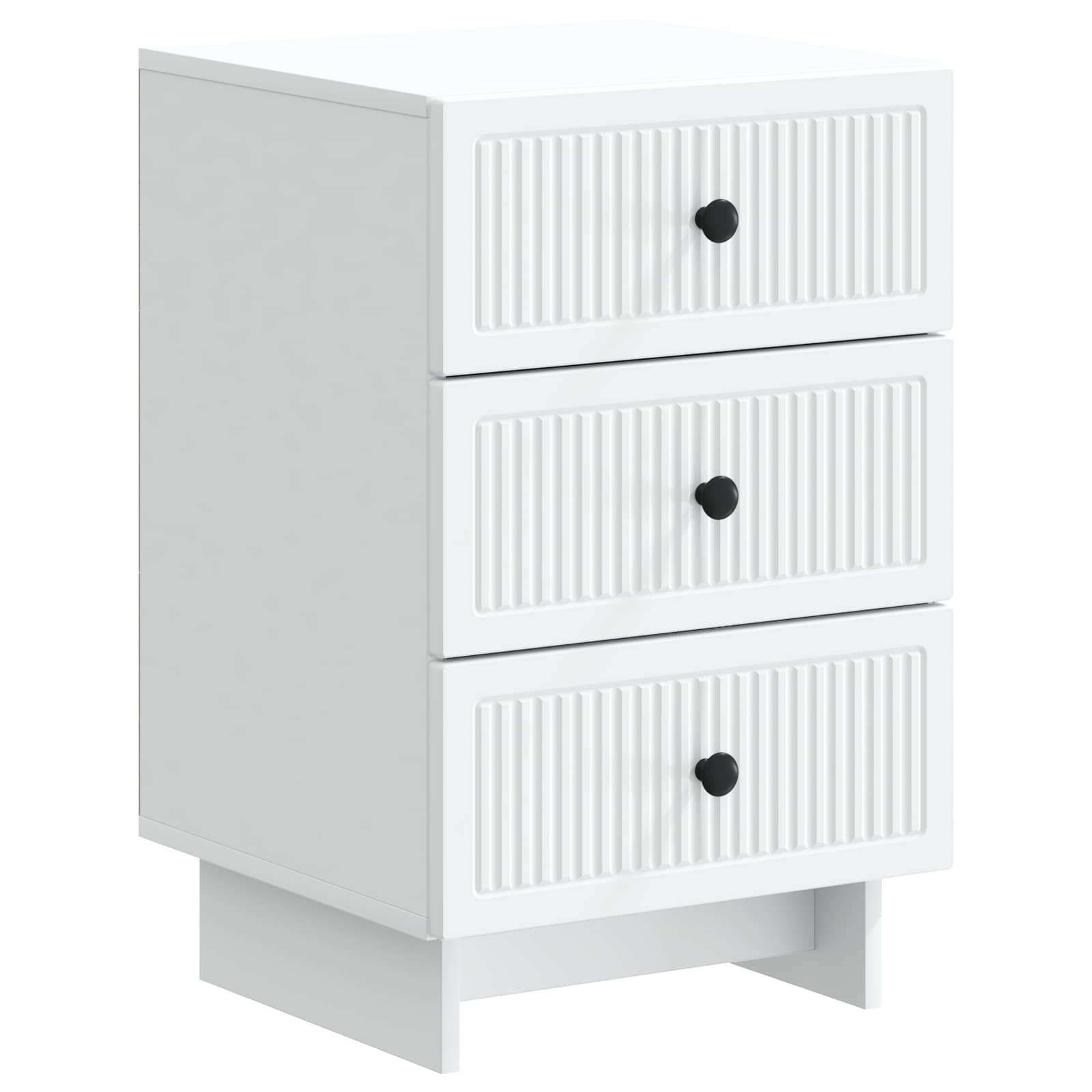 893865_1.jpg vidaXL Nočný stolík Biela 43 x 41 x 66,5 cm Kompozitné drevo – Obrázok 1