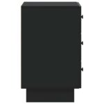 vidaXL Nočný stolík Čierna 43 x 41 x 66,5 cm Kompozitné drevo – Obrázok 5