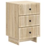 vidaXL Nočný stolík Dub sonoma 43 x 41 x 66,5 cm Kompozitné drevo
