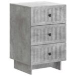 vidaXL Nočný stolík Betónovo sivá 43 x 41 x 66,5 cm Kompozitné drevo