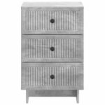 vidaXL Nočný stolík Betónovo sivá 43 x 41 x 66,5 cm Kompozitné drevo – Obrázok 4