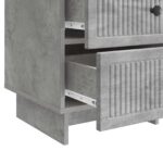vidaXL Nočný stolík Betónovo sivá 43 x 41 x 66,5 cm Kompozitné drevo – Obrázok 8