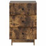 vidaXL Nočný stolík Dymový dub 43 x 41 x 66,5 cm Kompozitné drevo – Obrázok 4