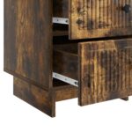 vidaXL Nočný stolík Dymový dub 43 x 41 x 66,5 cm Kompozitné drevo – Obrázok 8
