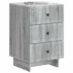vidaXL Nočný stolík Sivá sonoma 43 x 41 x 66,5 cm Kompozitné drevo – Obrázok 2