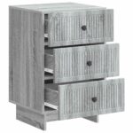 vidaXL Nočný stolík Sivá sonoma 43 x 41 x 66,5 cm Kompozitné drevo – Obrázok 3