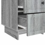 vidaXL Nočný stolík Sivá sonoma 43 x 41 x 66,5 cm Kompozitné drevo – Obrázok 8
