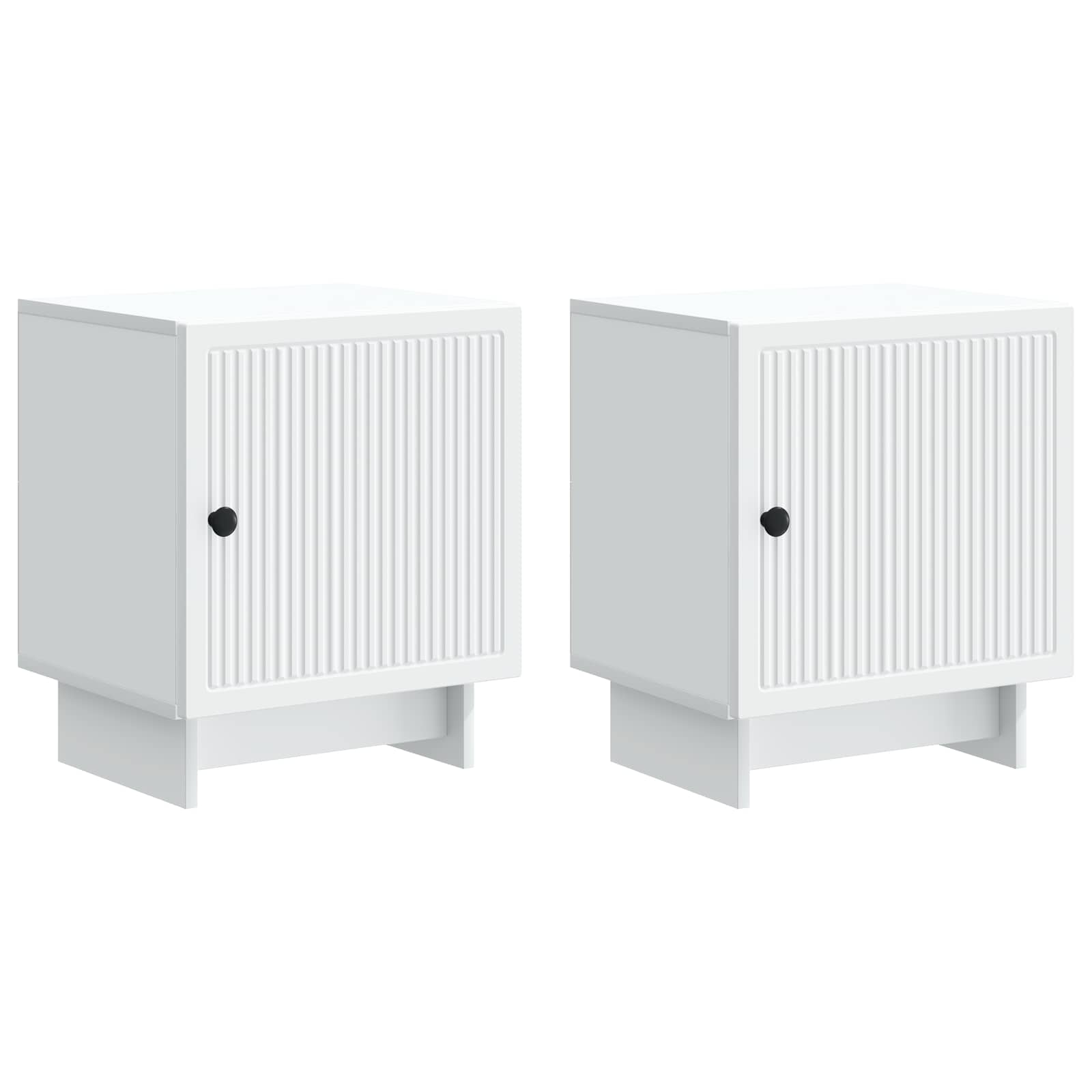 893876_1.jpg vidaXL Nočný stolík 2 pcs Biela 43 x 34,5 x 50 cm Kompozitné drevo – Obrázok 1