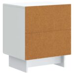 vidaXL Nočný stolík 2 pcs Biela 43 x 34,5 x 50 cm Kompozitné drevo – Obrázok 7
