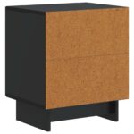 vidaXL Nočný stolík Čierna 43 x 34,5 x 50 cm Kompozitné drevo – Obrázok 6