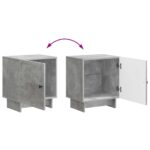 vidaXL Nočný stolík 2 pcs Betónovo sivá 43 x 34,5 x 50 cm – Obrázok 10
