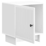vidaXL Nočný stolík Biela s vysokým leskom 43 x 34,5 x 50 cm – Obrázok 3