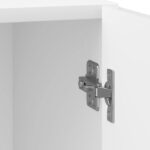 vidaXL Nočný stolík Biela s vysokým leskom 43 x 34,5 x 50 cm – Obrázok 8