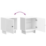 vidaXL Nočný stolík Biela s vysokým leskom 43 x 34,5 x 50 cm – Obrázok 9