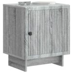 vidaXL Nočný stolík Sivá sonoma 43 x 34,5 x 50 cm Kompozitné drevo – Obrázok 2