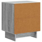 vidaXL Nočný stolík Sivá sonoma 43 x 34,5 x 50 cm Kompozitné drevo – Obrázok 6