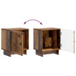 vidaXL Nočný stolík 2 pcs Staré drevo 43 x 34,5 x 50 cm – Obrázok 10
