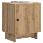 vidaXL Nočný stolík Dub artisan 43 x 34,5 x 50 cm Kompozitné drevo – Obrázok 2