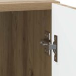 vidaXL Nočný stolík Dub artisan 43 x 34,5 x 50 cm Kompozitné drevo – Obrázok 8