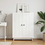 vidaXL Servírovacia skriňa Biela 66 x 34,5 x 90 cm Kompozitné drevo – Obrázok 4