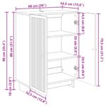 vidaXL Servírovacia skriňa Dub sonoma 66 x 34,5 x 90 cm – Obrázok 12