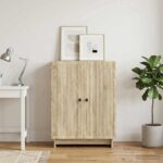 vidaXL Servírovacia skriňa Dub sonoma 66 x 34,5 x 90 cm – Obrázok 4