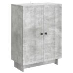 vidaXL Servírovacia skriňa Betónovo sivá 66 x 34,5 x 90 cm – Obrázok 2