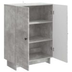 vidaXL Servírovacia skriňa Betónovo sivá 66 x 34,5 x 90 cm – Obrázok 5