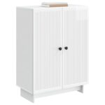 vidaXL Servírovacia skriňa Biela s vysokým leskom 66 x 34,5 x 90 cm – Obrázok 3