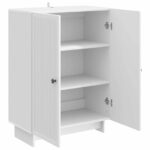vidaXL Servírovacia skriňa Biela s vysokým leskom 66 x 34,5 x 90 cm – Obrázok 5