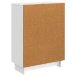 vidaXL Servírovacia skriňa Biela s vysokým leskom 66 x 34,5 x 90 cm – Obrázok 8
